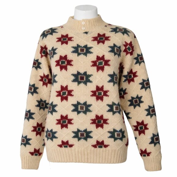 Woolrich Sweaters - WOOLRICH Stars Wool Chunky Sweater Size Large
